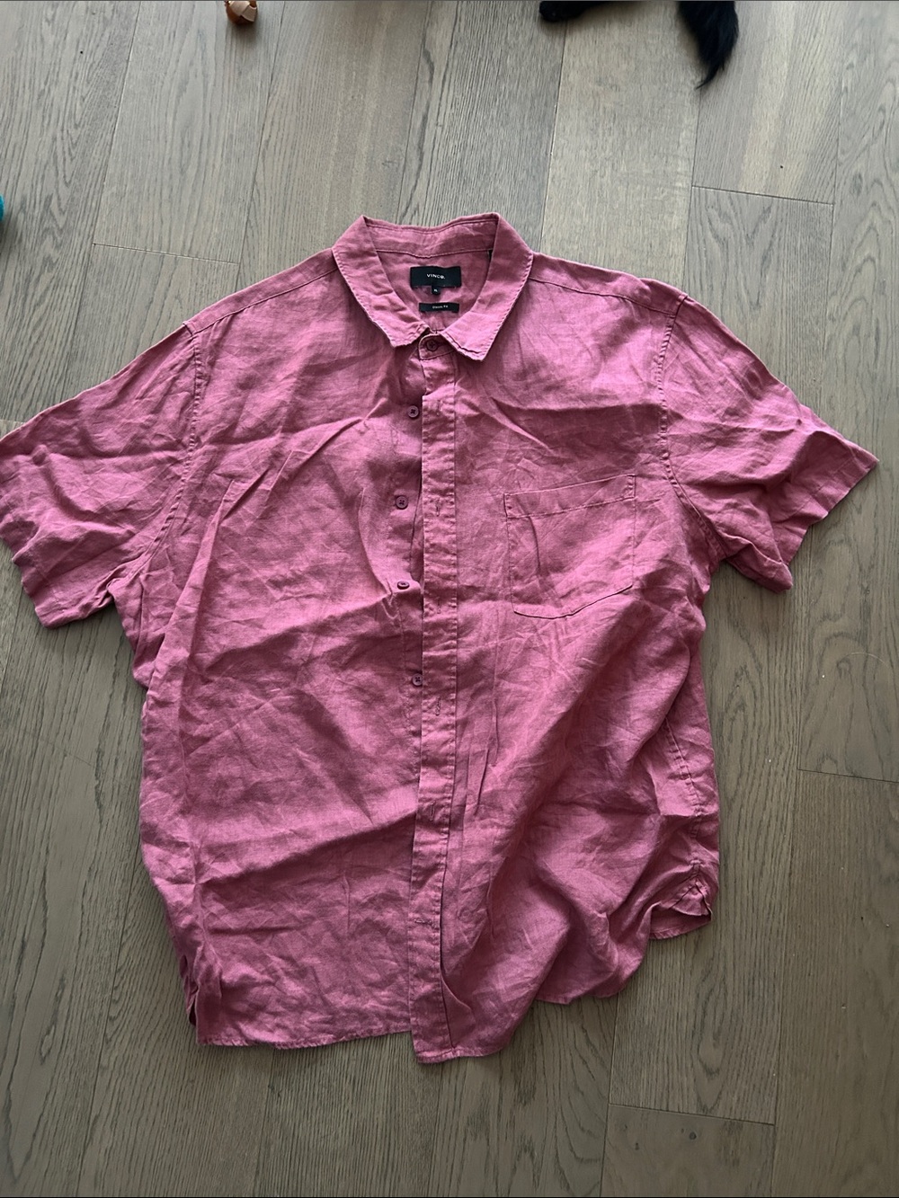 Theory Men's Short-Sleeve Button-Down Shirt in Rose Pink